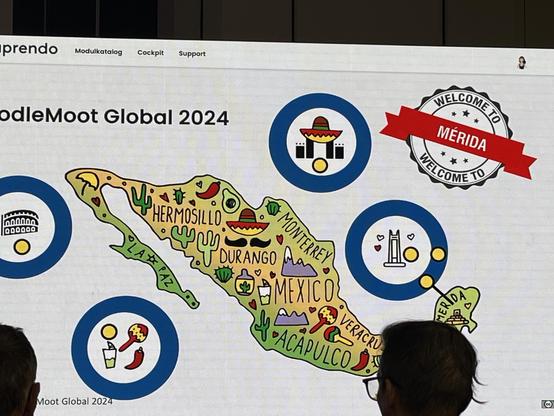 Learning map on Moodle MootGlobal24 - Learning Maps can be used to inform about events