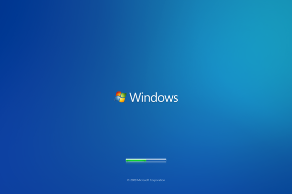 PUoW's Windows 10 startup screen.