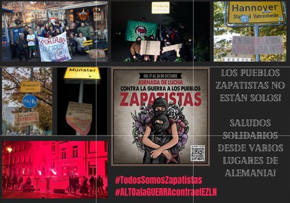 saludos solidarios - los pueblos zapatistas no están solos