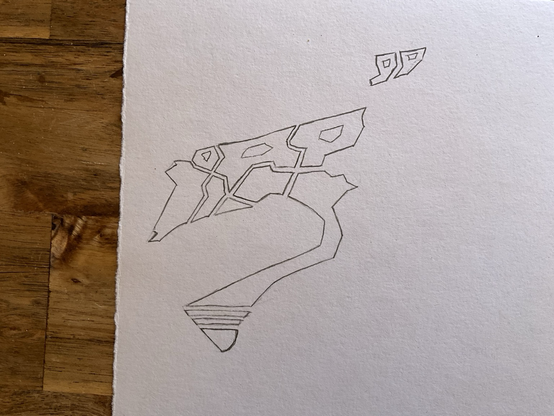 Desing sur feuille de papier au style graph