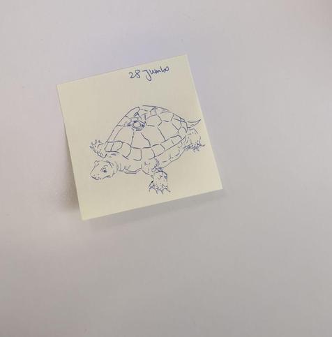 Inktober Day 28: Jumbo
Coco Jumbo - JoJo‘s Bizarre Adventure: Golden Wind
ballpoint sketch on a yellow sticky note