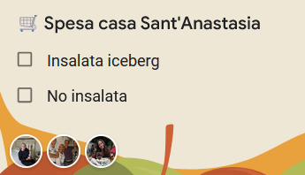 lista della spesa, con insalata e anti-insalata