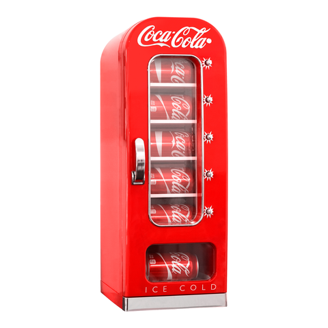 Coca-Cola Vending Machine Mini Fridge 12V DC 110V AC 10 Can Cooler, Red
$219.99