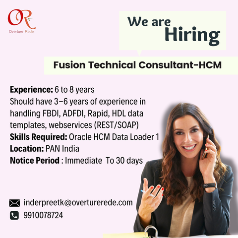 Fusion Technical Consultant - HCM jobs