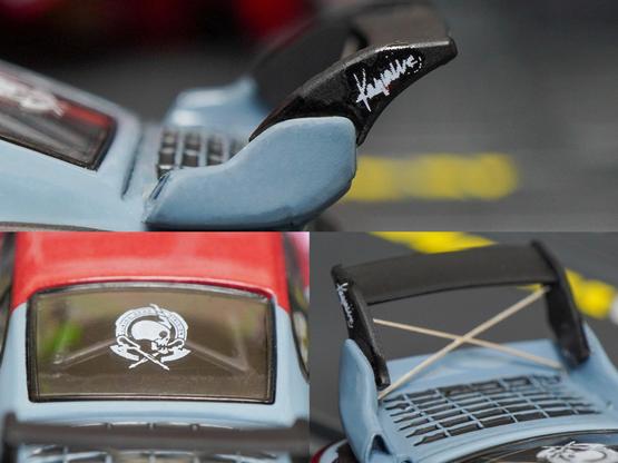 Some close-up shots of Porsche RWB 964 Akiba by RWB Official in 1:64 scale on AREA 164