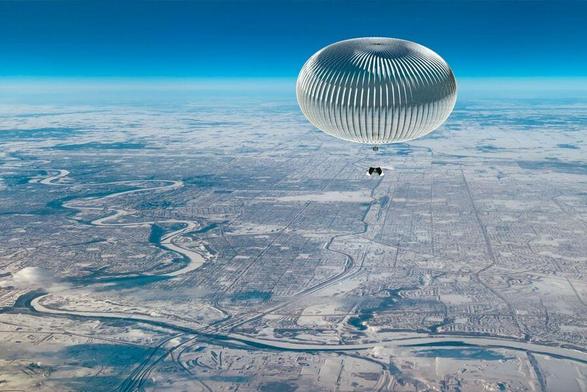 Artistic rendition of the BALMAN balloon in flight (Hemeria)