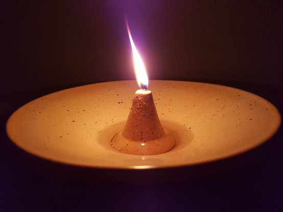 Oil Lamp in the dark