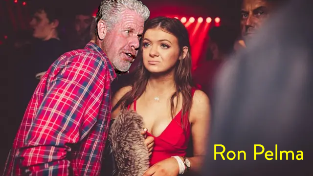 El meme en el que un pavo le está hablando a la oreja a una pava en una discoteca, y ella tiene toda la cara de "por favor, dios, llévame pronto", pero el pavo en lugar de ser el pavo, es el actor Ron Perlman, y el texto muy ingeniosamente dice "Ron Pelma".