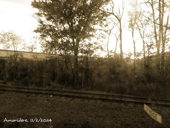 As the train departed