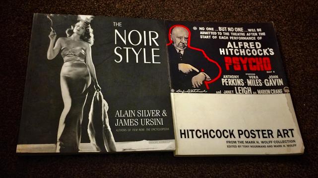 Book covers. The Noir Style and Hitchcock Poster Art