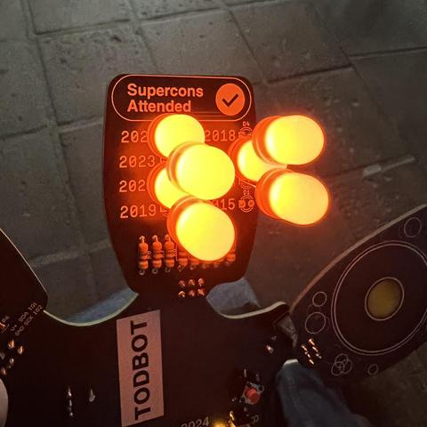 Supercons Attended SAO with hilariously large orange LEDs