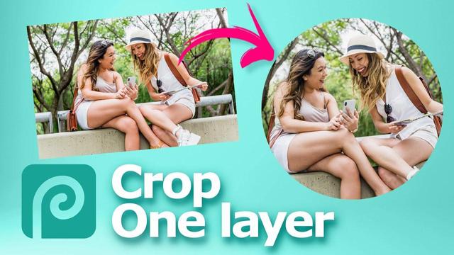 Photopea how to crop a layer
