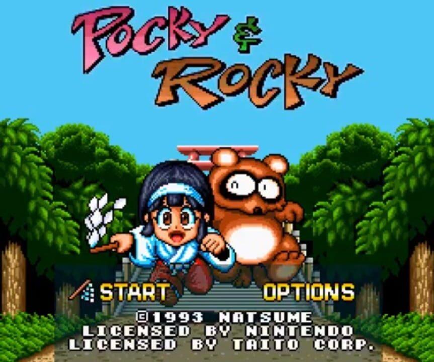 Pocky & Rocky Screenshot