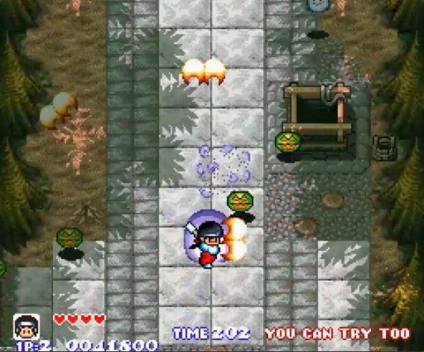 Pocky & Rocky Screenshot