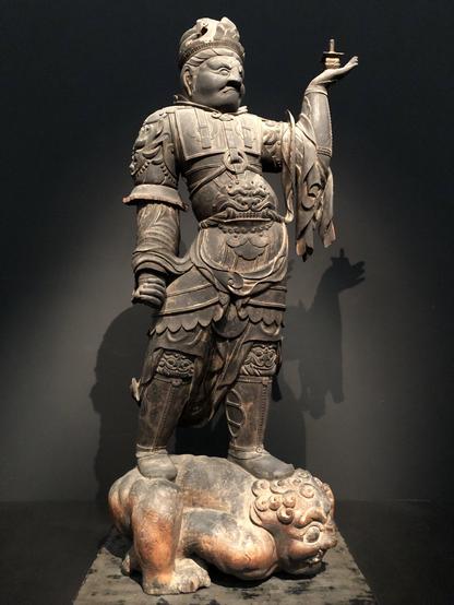 #Bishamonten statue, Dojo-ji, Tohaku, #Japan.
#BuddhistArt #Buddhism