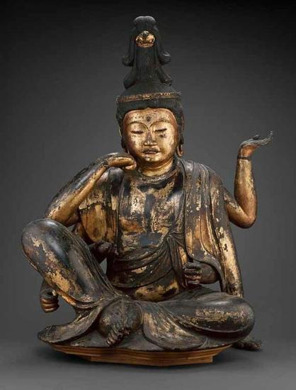 Nyoirin #Kannon, late 13th-early 14th century, #Japan.
#BuddhistArt #Buddhism