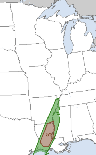 SPC Tornado Outlook