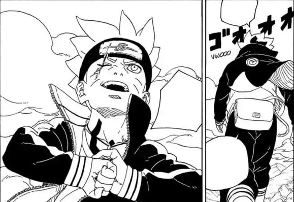 Boruto Uzumaki from the manga series Boruto: Naruto Next Generations Chapter 80.