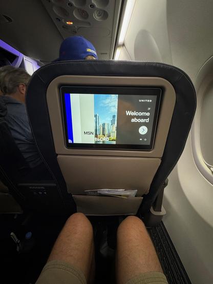 United 737MAX first class IFE. 