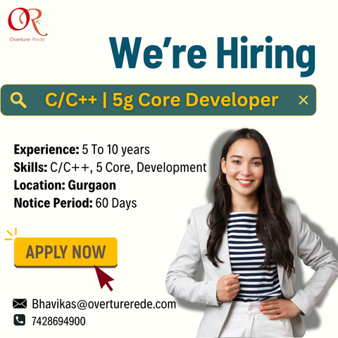 C/C++ | 5G Core Developer Jobs