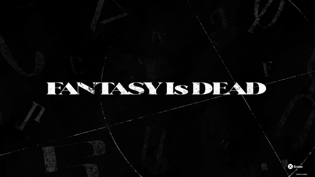 Game-Over-Bildschirm des Spiels »Metaphor: ReFantazio«. Statt »Game Over« steht dort »Fantasy is Dead«.