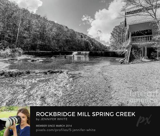 Some fishermen and fisherwomen fly fish for trout at the historic Rockbridge Mill in Missouri during a fall season afternoon.
https://5-jennifer-white.pixels.com/featured/rockbridge-mill-spring-creek-fishing-grayscale-jennifer-white.html
#buyintoart #fineartphotography #ozarks #gristmill #fishing