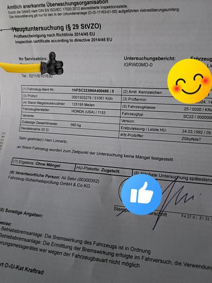 TÜV-Bericht.