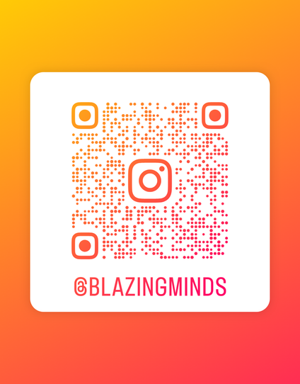 QR code for Blazing Minds on Instagram