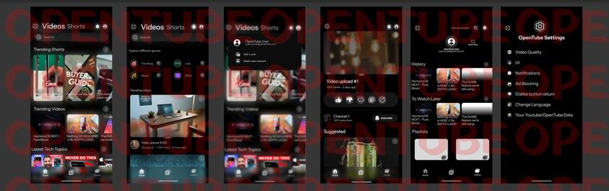 OpenTube design