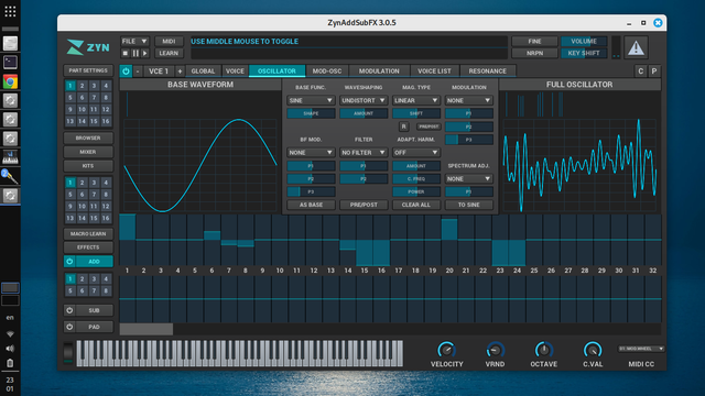 ZynAddSubFX with Fusion UI