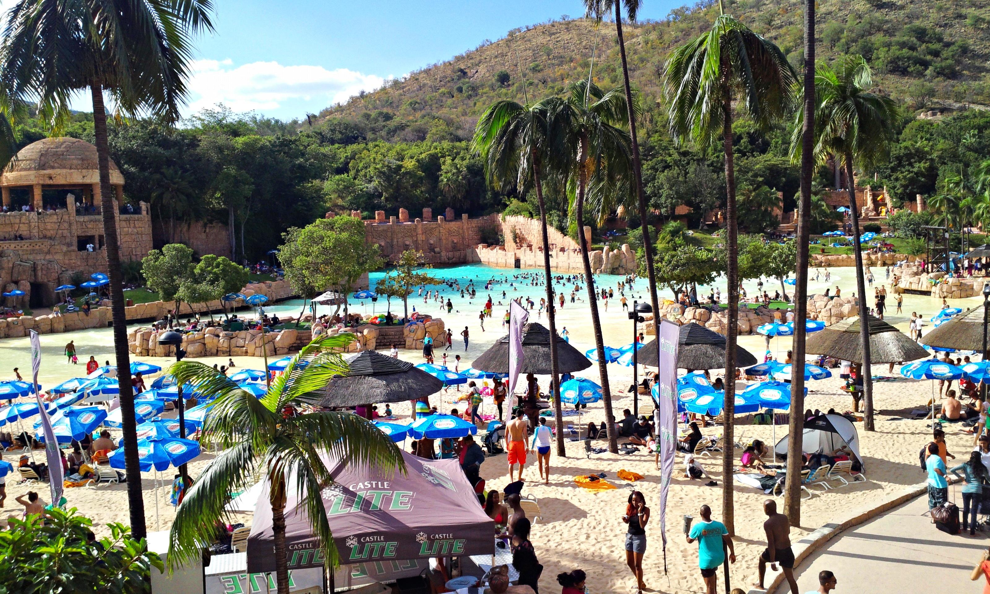 A water park at a theme park in South Africa