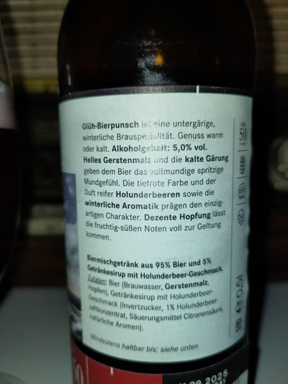 Beer punch bottle.