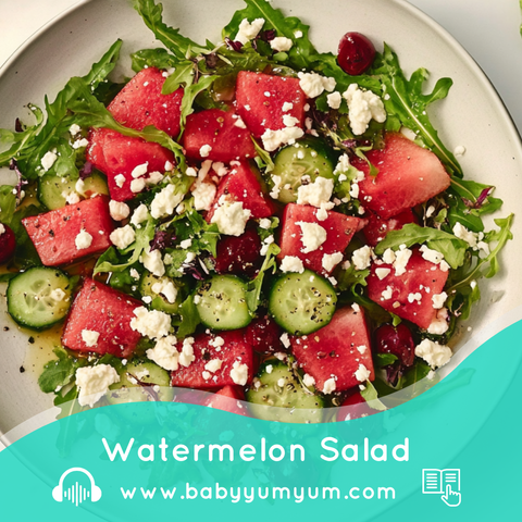 🍉 Refresh your summer menu with our Watermelon Salad with Cucumber and Feta! 🍉 This crisp, vibrant dish by Ally Cohen brings together the sweetness of watermelon, crunch of cucumber, and the zing of feta with a hint of mint. Perfect for any picnic or braai! Try it today 👉 https://zurl.co/oXM3    #SummerSalad #HealthyEats #RecipeInspo #BabyYumYum #BYY