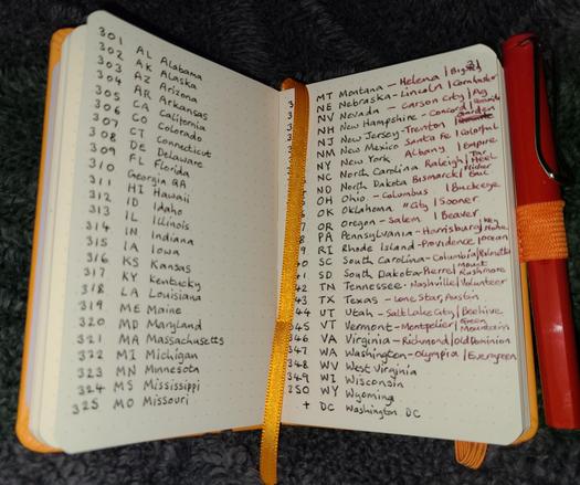 A6 notebook 