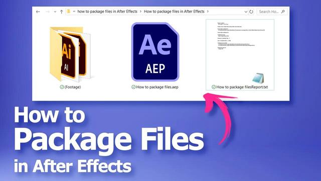 How to collect files in After Effects 
