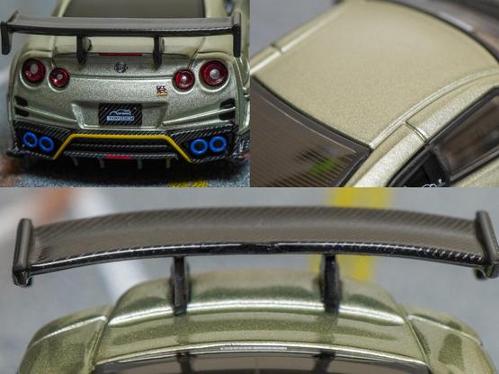 Some close-up shots of Nissan Skyline GT-R (R35) Top Secret, Malaysia Diecast Expo 2024 Edition by iNNO64 in 1:64 scale on AREA 164