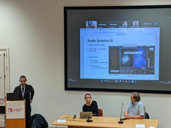 Thomas Boch is presenting during the ADASS 2024 BoF on Usability and User Experience in astronomical Software