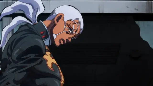Enrico Pucci from the anime series JoJo's Bizarre Adventure Part 6: Stone Ocean.