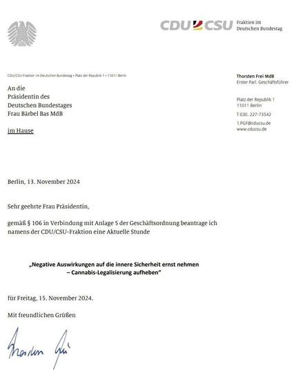 CSU CDU will Menschen wegen Cannabis wieder mit Strafverfolgung quälen!