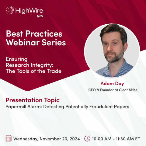 Presentation details of Adam Sky, who is the founder of Clear Skies. Adam will be talking about the Papermill Alarm.