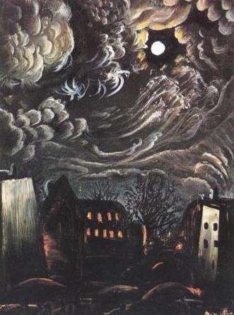 Otto Dix, Night over the City, 1913