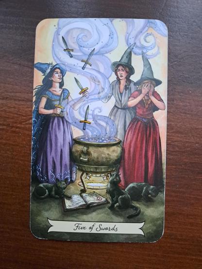 Tarot card 5 of Swords