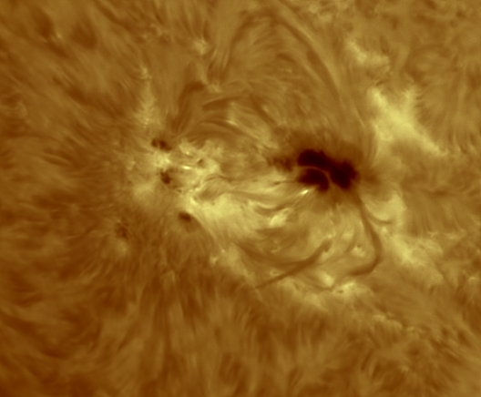 The solar chromosphere , 656,23 nm: active region 3799