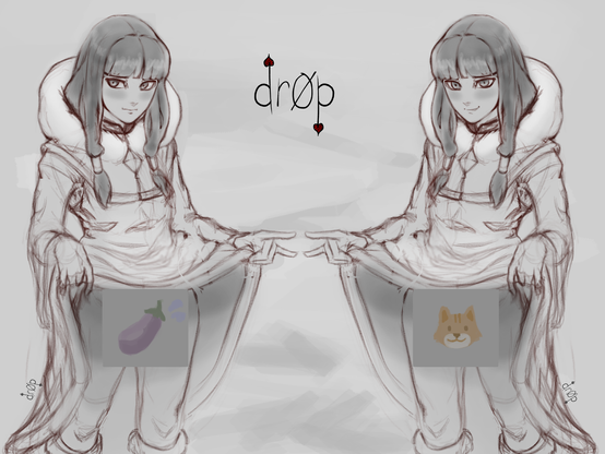 Questionably not-safe-for-work image of the twins Eska and Desna featured in Avatar: The Legend Of Korra, lifting their own skirts