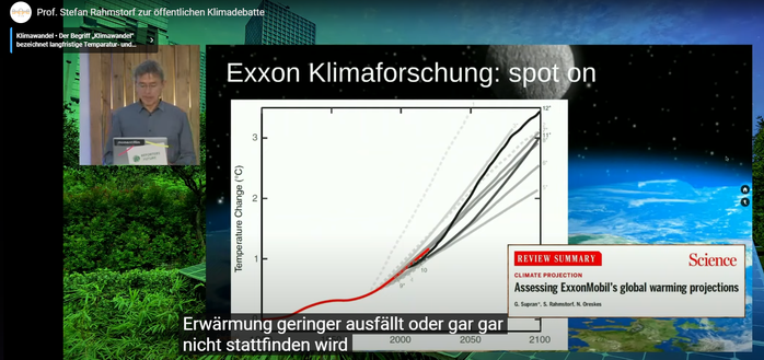 Bildschirmfoto YOUTUBE Video Vortrag

Prof. Stefan Rahmstorf zur öffentlichen Klimadebatte

Earth System Analysis - Potsdam Institute
7990 Abonnenten