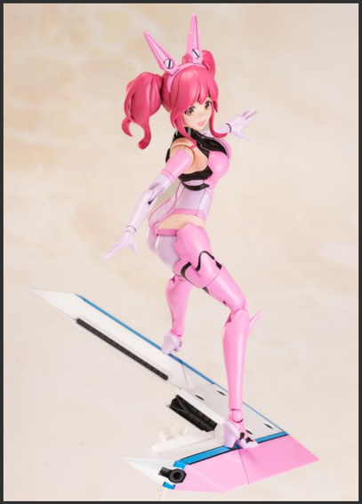 the girl riding the v-wings like a surfboard 