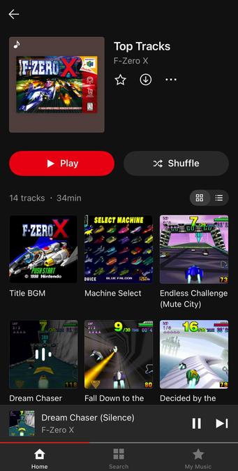 F-Zero X OST added to Nintendo Music on iOS