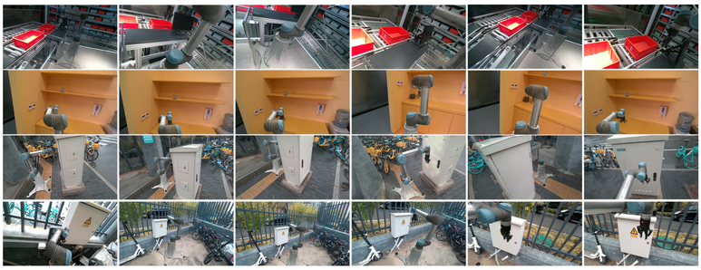 Scene examples for RoboGSim: A Real2Sim2Real Robotic Gaussian Splatting Simulator