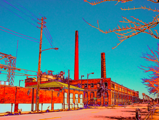 Color Picture: Vibrant Factory (Solarization)