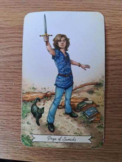 Tarot card Page of Swords